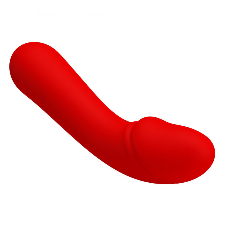 Cetus uppladdningsbar vibrator i röd silikon