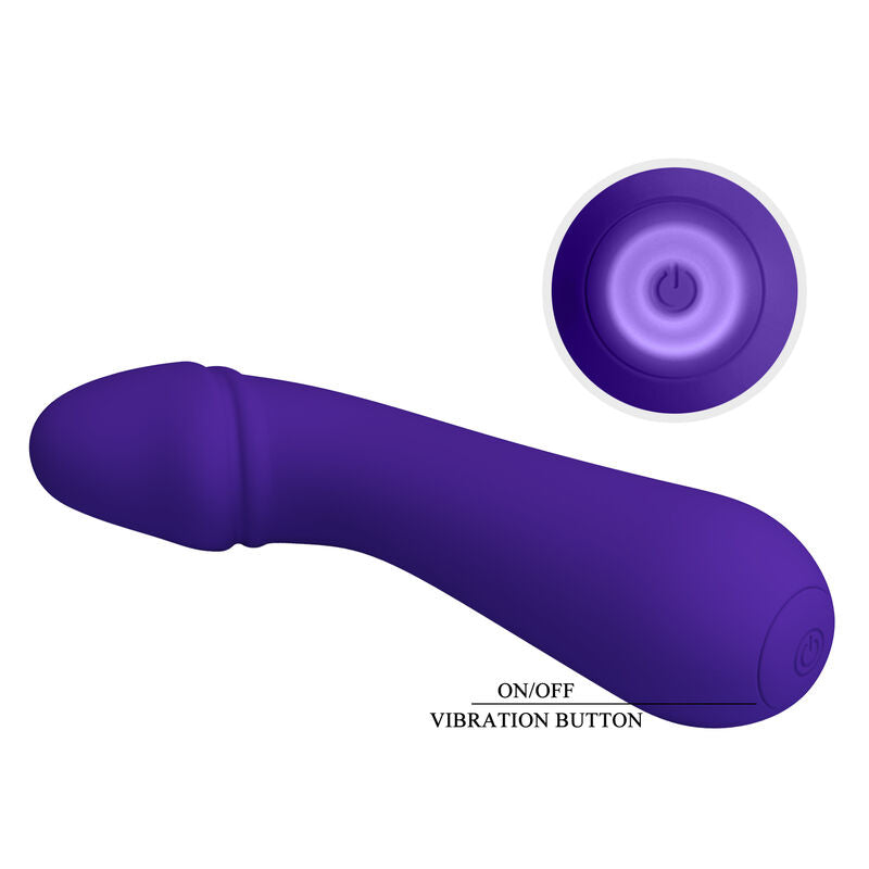 Lila uppladdningsbar G-punkts vibrator från Pretty Love