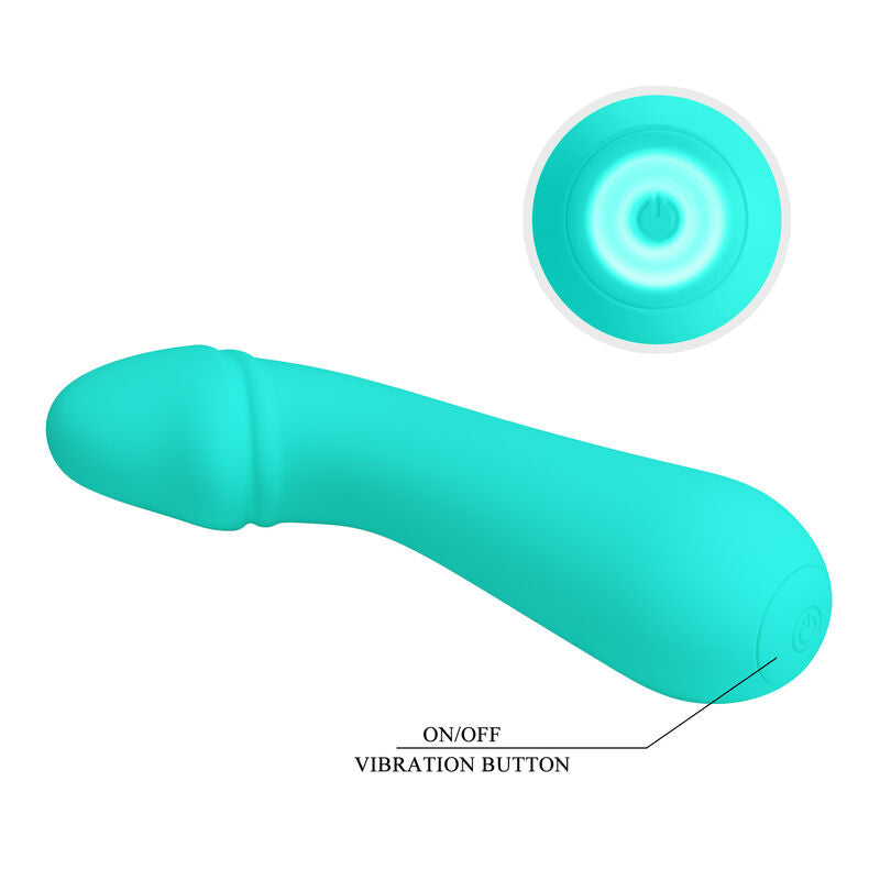 CETUS uppladdningsbar vibrator i aqua grön färg