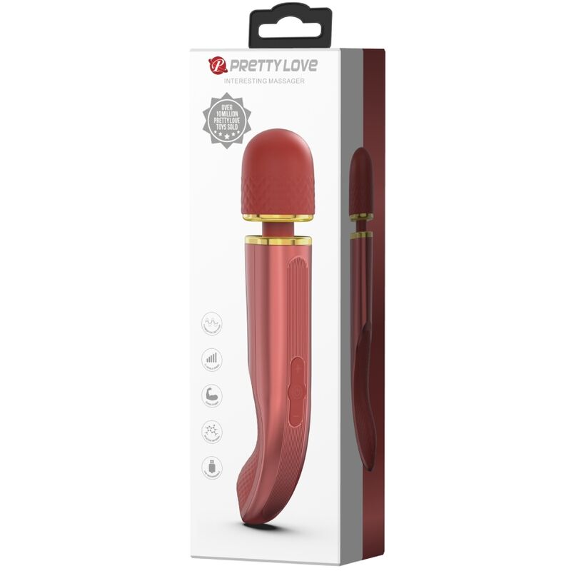 Rosa massager med 7 vibrationslägen