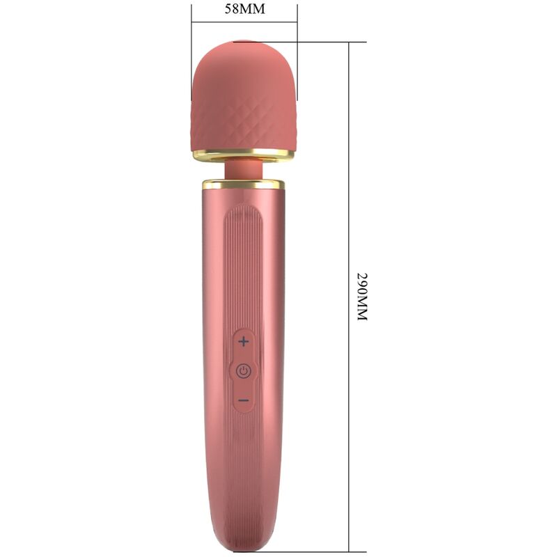 Rosa massager med 7 vibrationslägen