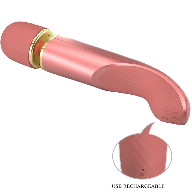Rosa massager med 7 vibrationslägen