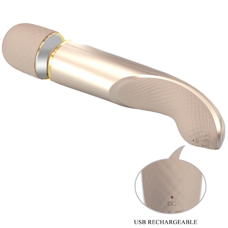 Pretty Love massager med 7 vibrationslägen i champagnefärg