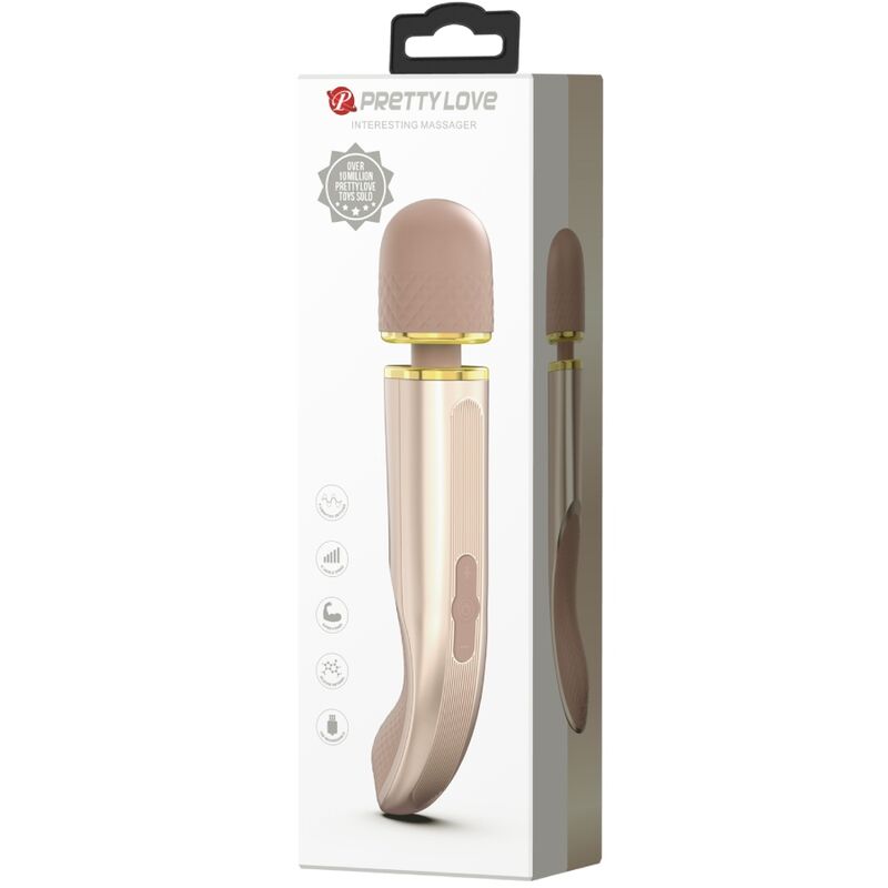 Pretty Love massager med 7 vibrationslägen i champagnefärg