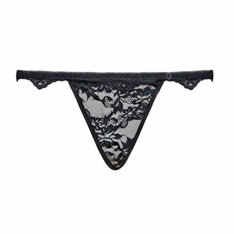 LIVCO CORSETTI FASHION - BELITA LC 90231 BH + TROSOR + STRUMPBAND BLACK L/XL