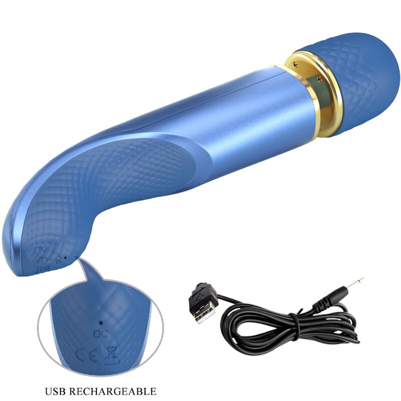 Pretty Love massager med 7 vibrationslägen i blå färg