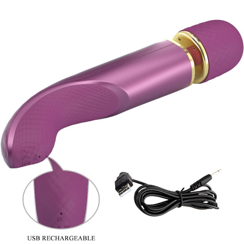 PRETTY LOVE massager med 7 vibrationslägen i lila
