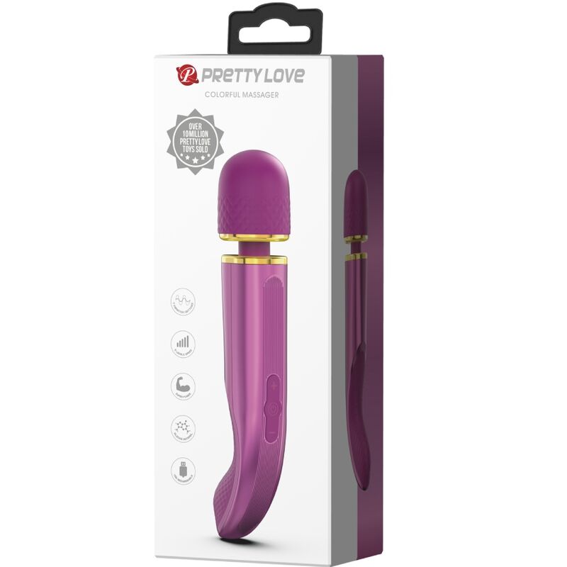 PRETTY LOVE massager med 7 vibrationslägen i lila
