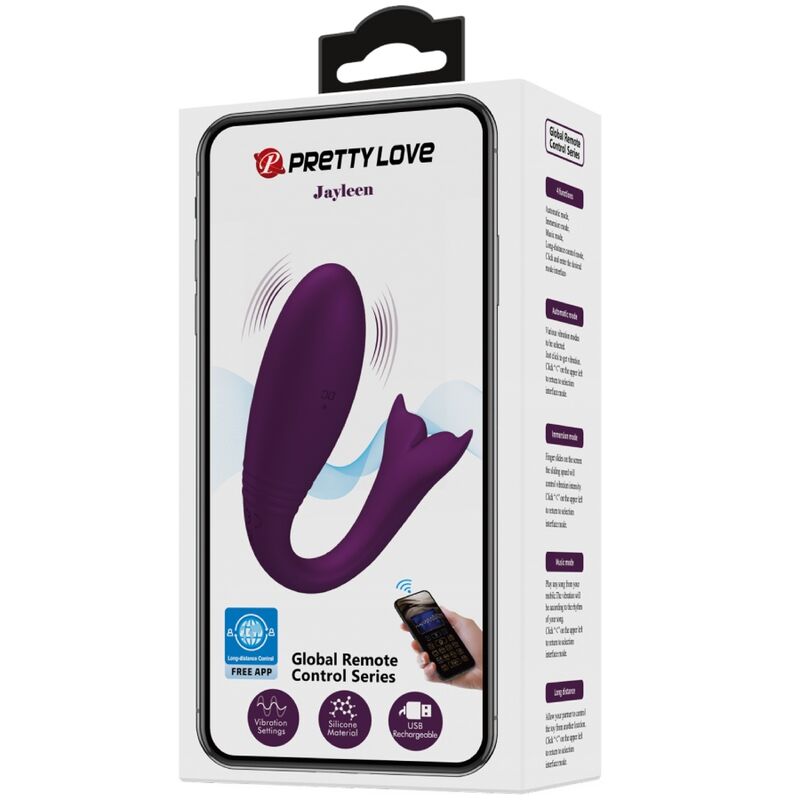 Pretty Love Jayleen vibrator med fjärrkontroll i lila