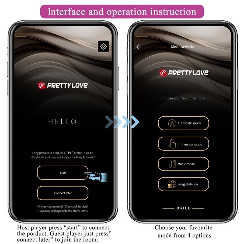 Pretty Love Catalina vibrator med appkontroll i lila