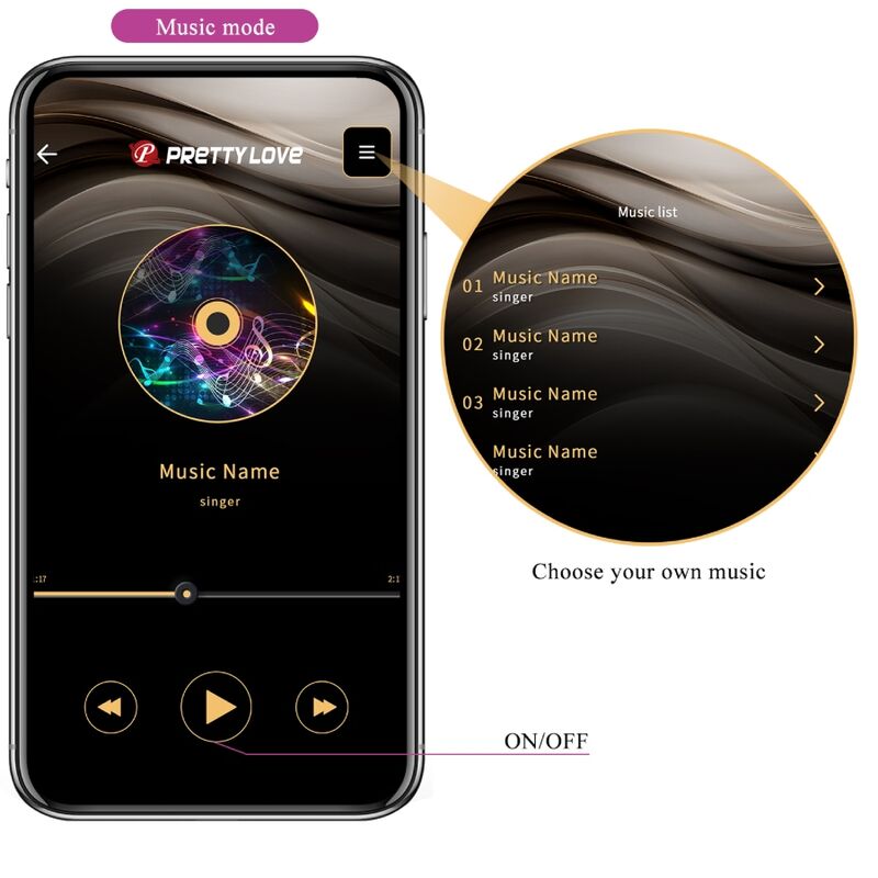 Pretty Love Catalina vibrator med appkontroll i lila