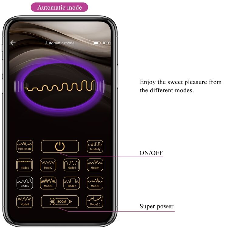 Pretty Love Catalina vibrator med appkontroll i lila