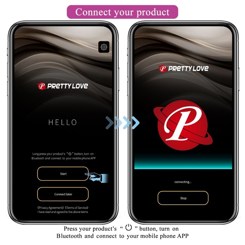 Pretty Love Catalina vibrator med appkontroll i lila