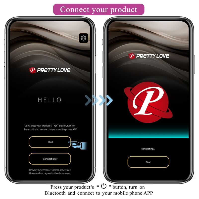 Lila analplugg med appkontroll från Pretty Love