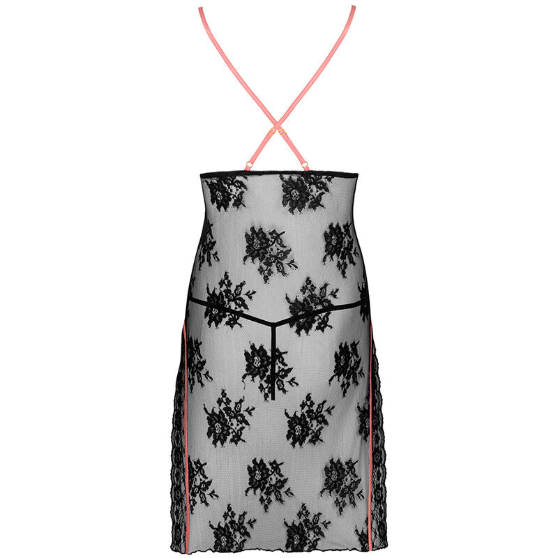 Livco Corsetti Fashion Karonin nattklänning och stringtrosa svart L/XL