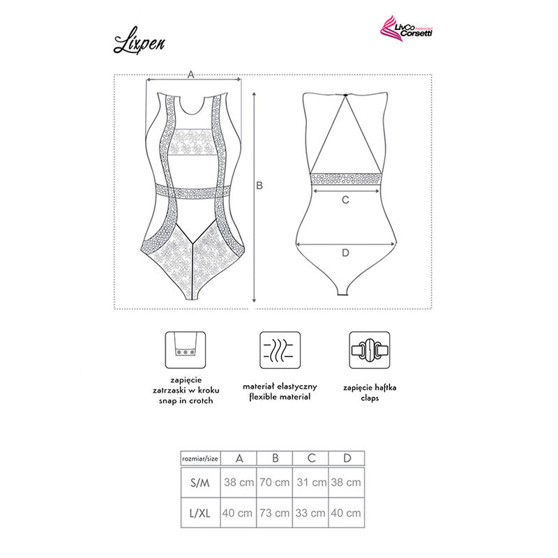 Svart ärmlös bodysuit från Livco Corsetti Fashion