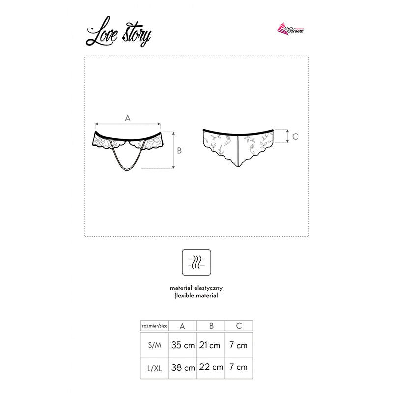 Crotchless trosor i svart från Livco Corsetti Fashion