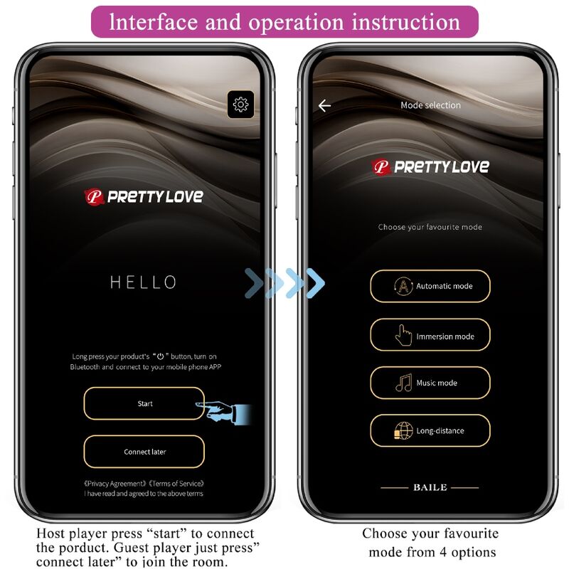 PRETTY LOVE - BILLY VIBRATION FJÄRRKONTROLL LILA GRATIS APP