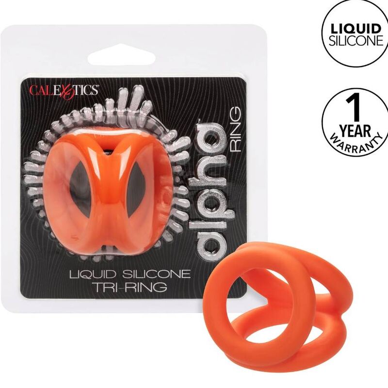 CalExotics Alpha Tri-Ring Orange för ökad njutning