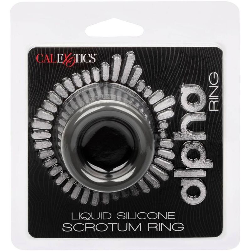 CalExotics Alpha Scrotum Stretching Ring i svart