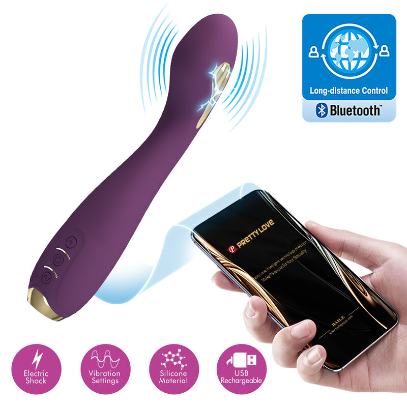 Pretty Love HECTOR elektroshock vibrator i lila
