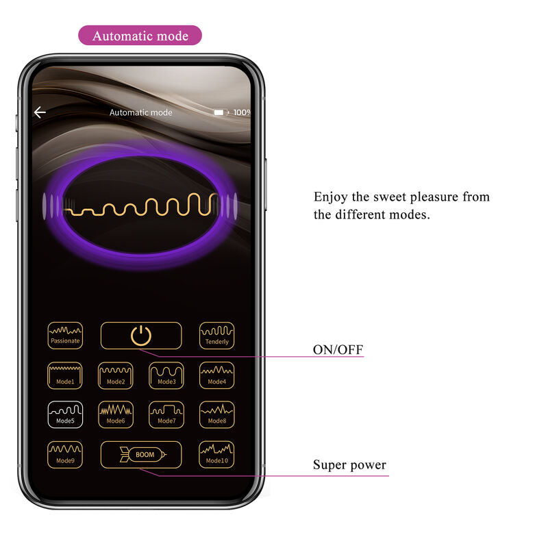 Pretty Love HECTOR elektroshock vibrator i lila