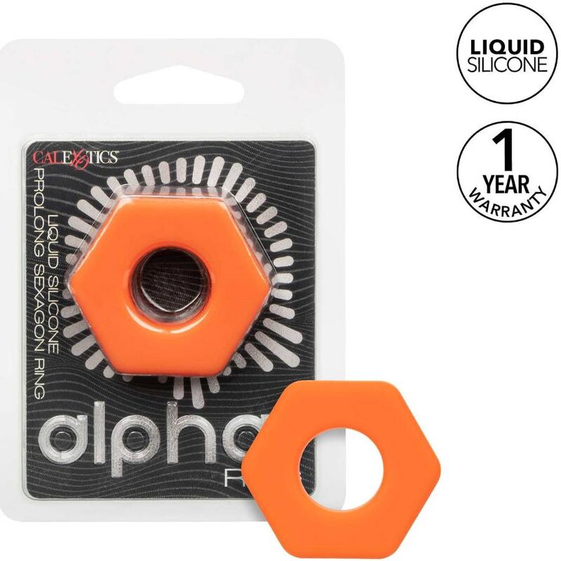 CalExotics Alpha Prolong Sexagon Ring i orange