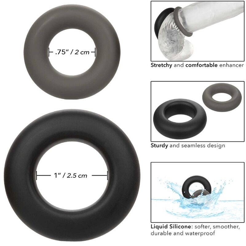CalExotics Alpha Prolong Set av 2 ringar i grått