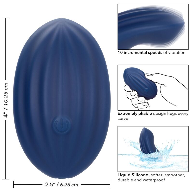 Cashmere Velvet Curve Blue massager från CalExotics