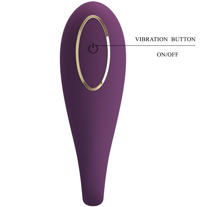 PRETTY LOVE AUGUST fjärrstyrd vibrator i lila silikon