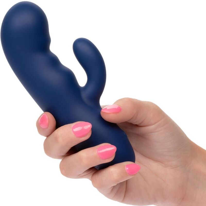 CalExotics Cashmere Silk Duo Blue massager med dubbla motorer