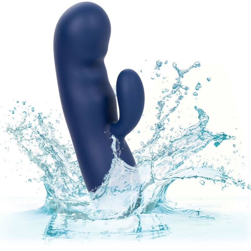 CalExotics Cashmere Silk Duo Blue massager med dubbla motorer