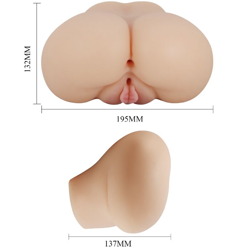 CRAZY BULL realistisk vagina och anus vibrator