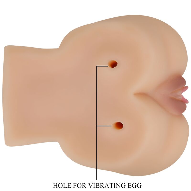 CRAZY BULL realistisk vagina och anus vibrator