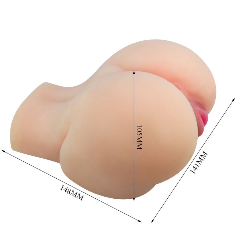 CRAZY BULL realistisk vagina och anus vibrator
