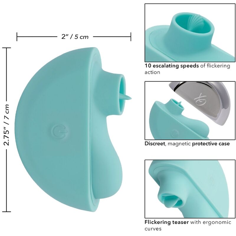 Ovation Rave stimulator i aqua grön färg