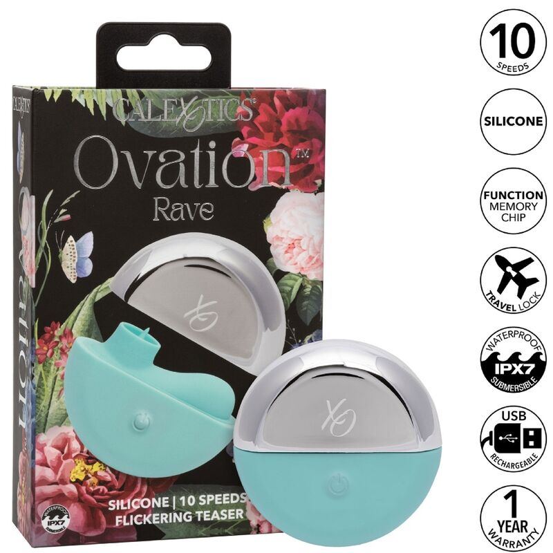 Ovation Rave stimulator i aqua grön färg