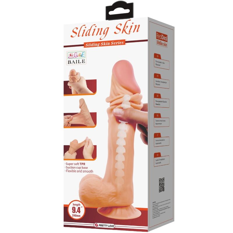 Realistisk dildo med suktionskop 24 cm