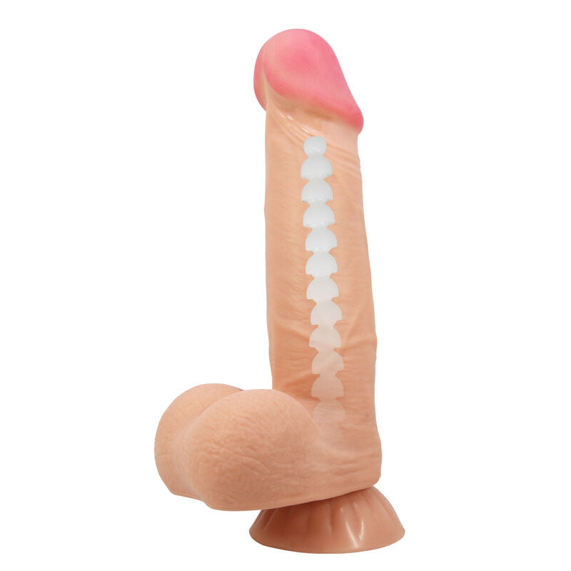 PRETTY LOVE - SLIDING SKIN SERIES REALISTISK DILDO MED SUKTIONSKOP 21,8 CM