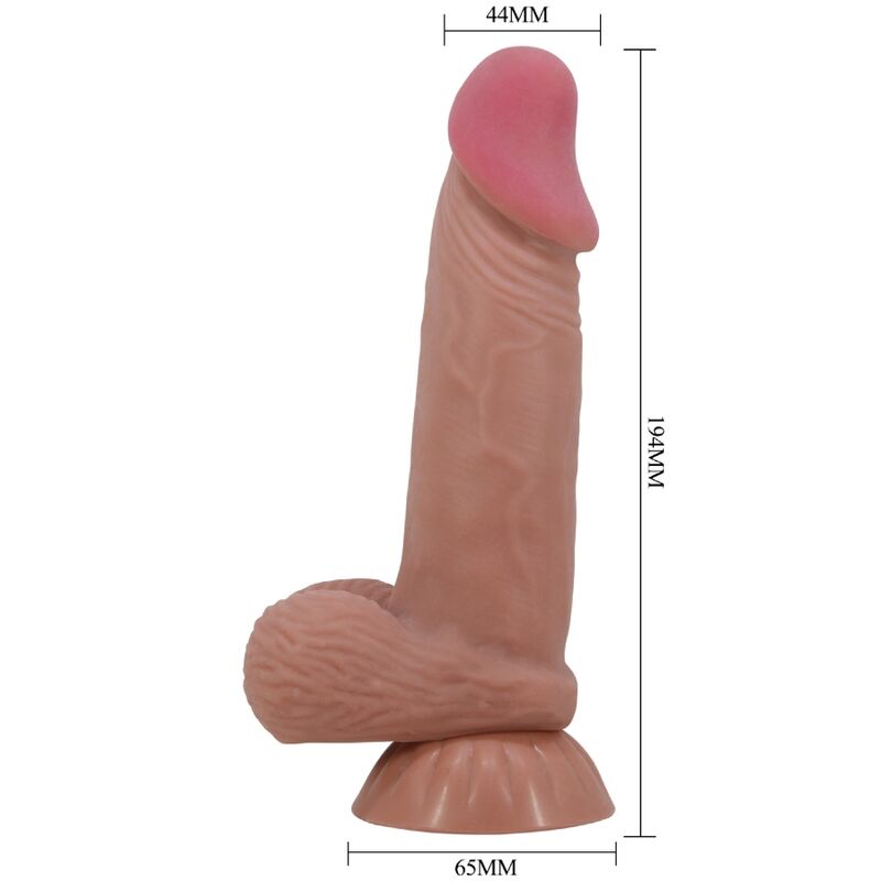 Realistisk dildo med sugkopp 19,4 cm från PRETTY LOVE