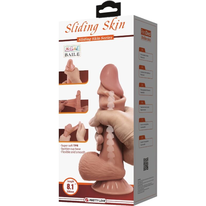 Realistisk dildo med sugkopp 19,4 cm från PRETTY LOVE