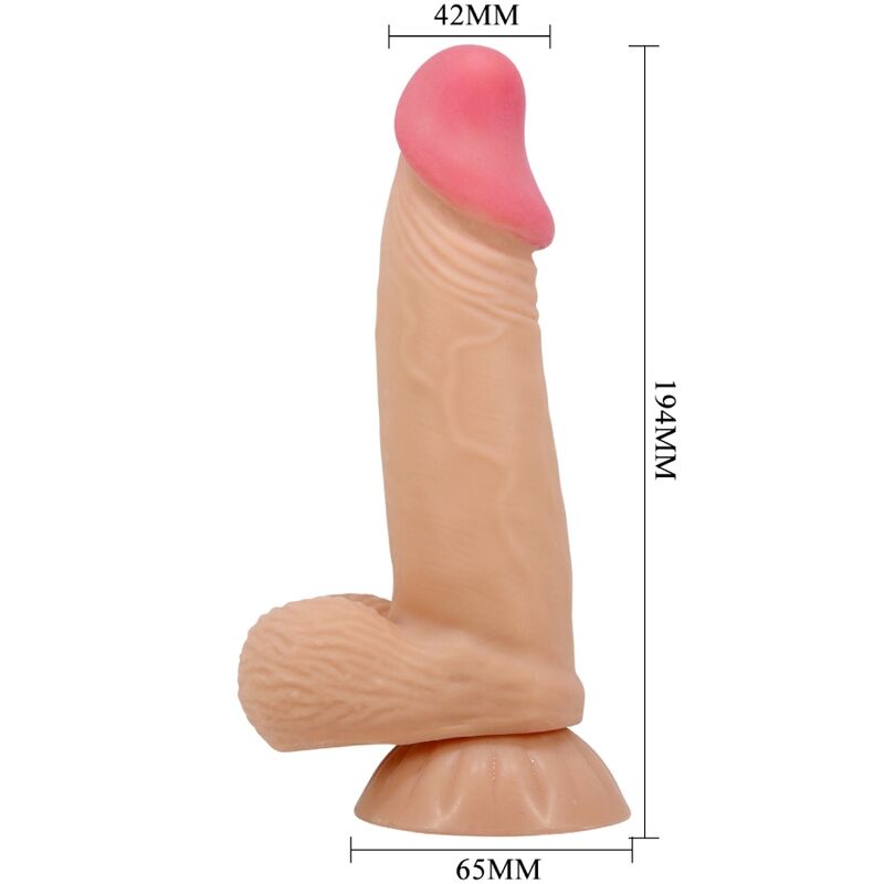 PRETTY LOVE - Realistisk dildo med sugkopp 19,4 cm