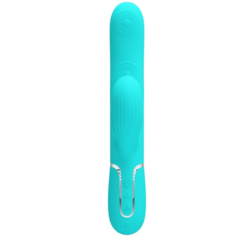 PRETTY LOVE Perlita multifunktionell G-punkt vibrator i aqua grön