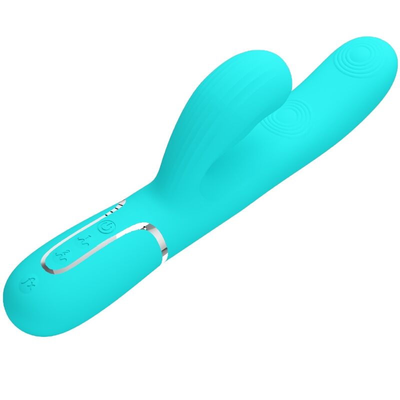 PRETTY LOVE Perlita multifunktionell G-punkt vibrator i aqua grön