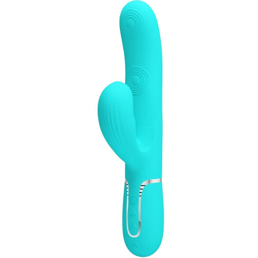 PRETTY LOVE Perlita multifunktionell G-punkt vibrator i aqua grön