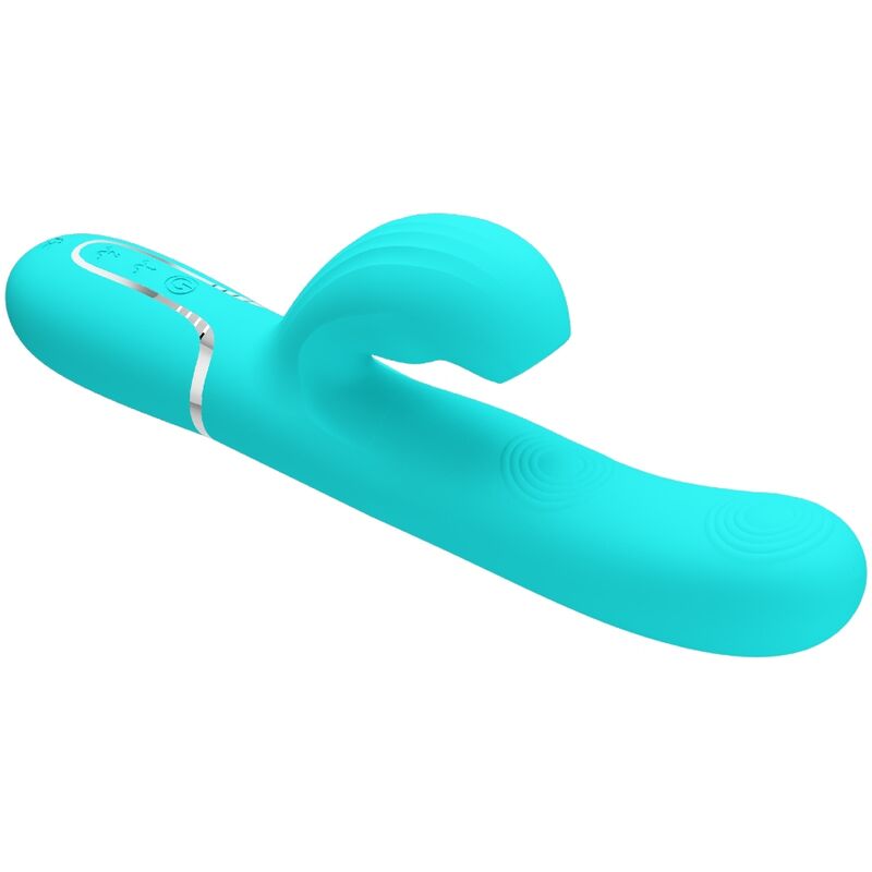 PRETTY LOVE Perlita multifunktionell G-punkt vibrator i aqua grön