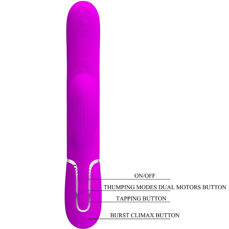 PRETTY LOVE Perlita multifunktionell g-punkt vibrator i violett