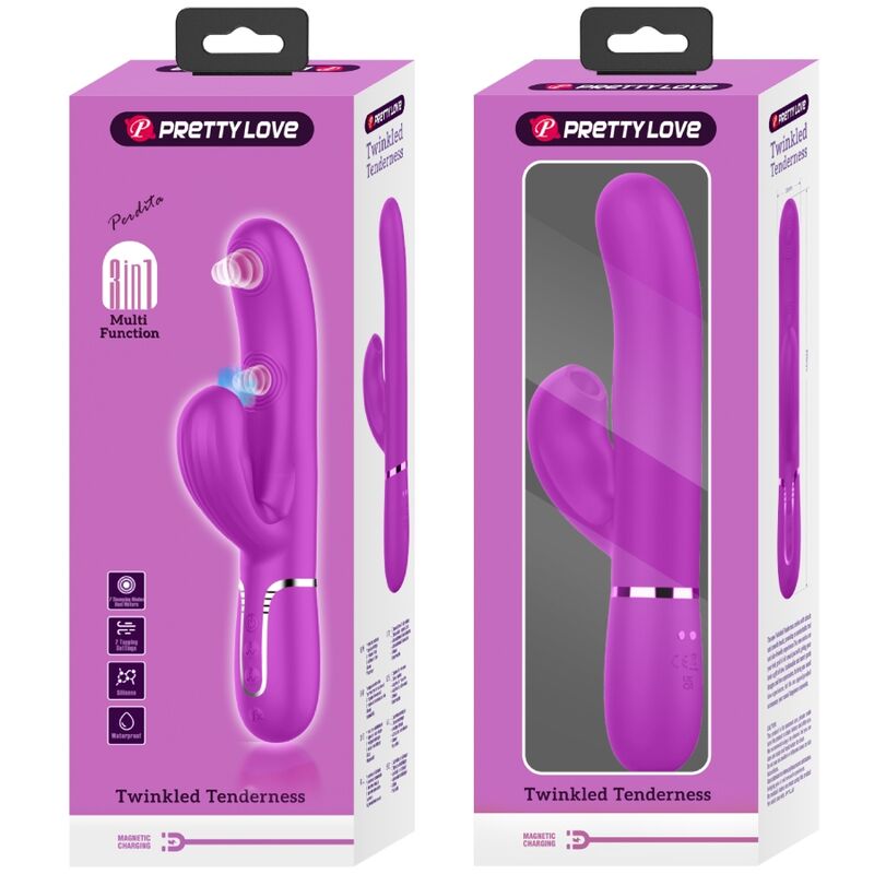 PRETTY LOVE Perlita multifunktionell g-punkt vibrator i violett
