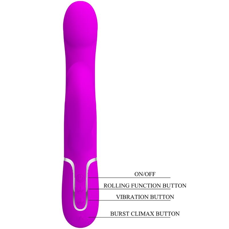 Pretty Love Rabbit Vibrator Pearls Violet