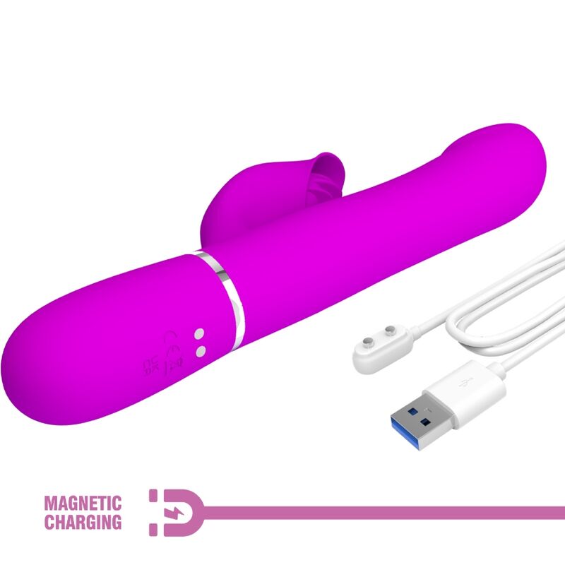 Pretty Love Rabbit Vibrator Pearls Violet